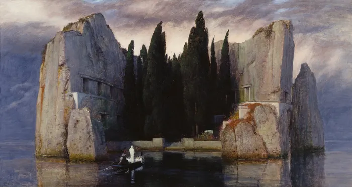 А. Бёклин, «Остров мёртвых», 1883. Иллюстрация, не пейзаж страны.