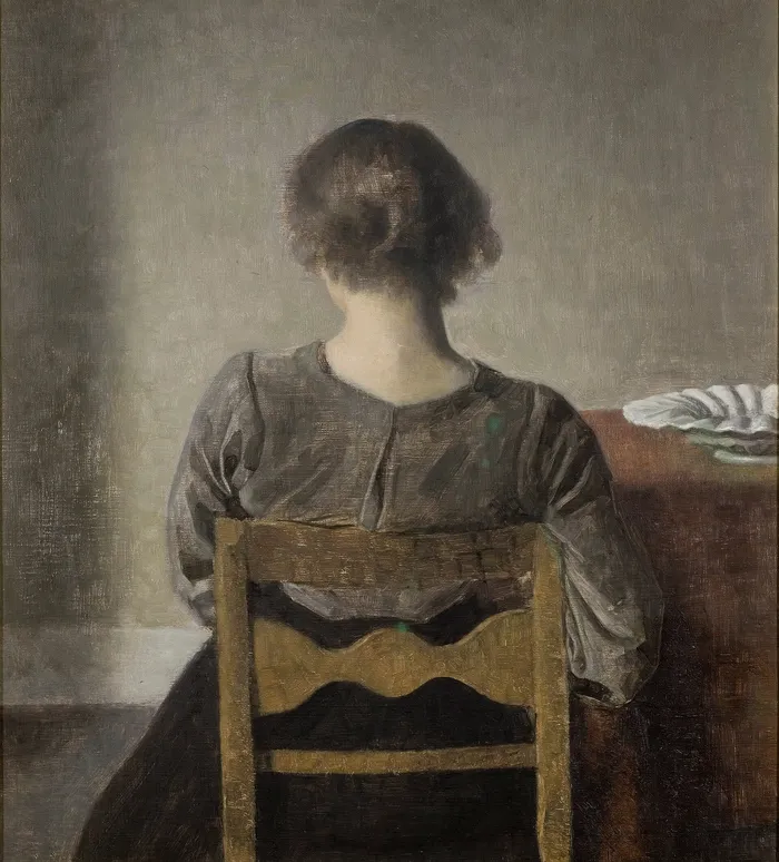 В. Хаммерсхёй, «Отдых», 1905. Сходство случайно.