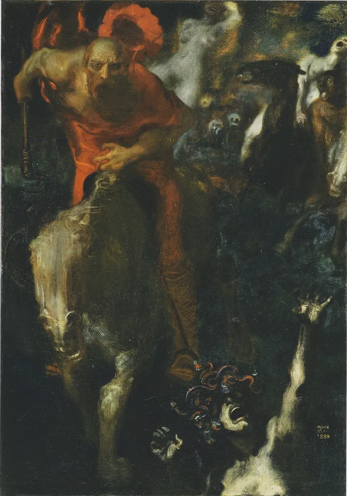 Ф. фон Штук, «Дикая охота», 1899. Сходство случайно.